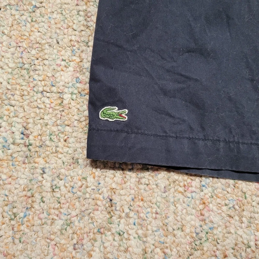 Lacoste Shorts Mens 40 Black‎ Classic Fit Chino Twill Cotton Golf Preppy Casual
